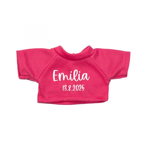 Plüschhase mit personalisiertem T-Shirt – Geschenk zur Geburt – Bild 2