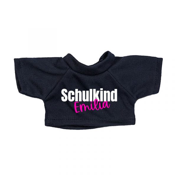 Plüschbär mit personalisiertem T-Shirt – Geschenk zur Einschulung – Bild 2