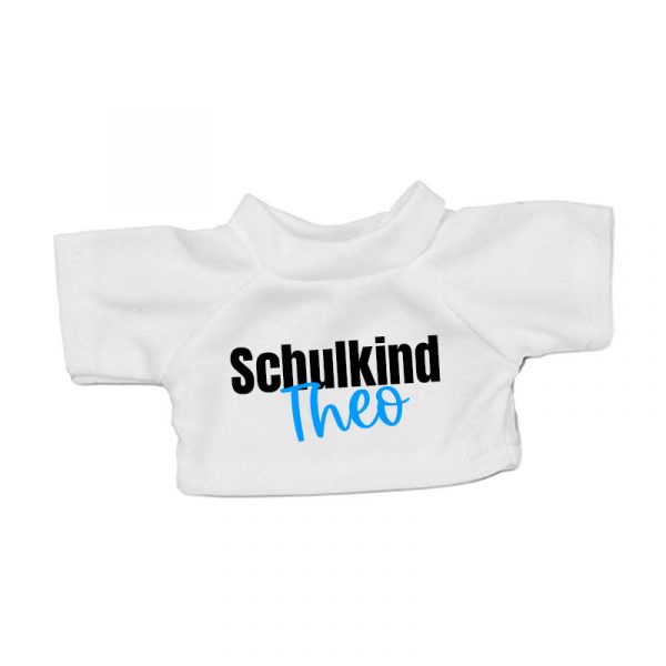 Plüschbär mit personalisiertem T-Shirt – Geschenk zur Einschulung – Bild 4