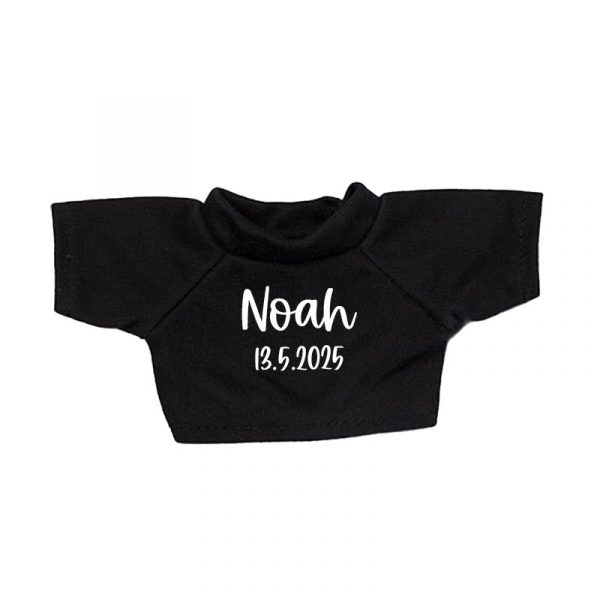 Plüschhase mit personalisiertem T-Shirt – Geschenk zur Geburt – Bild 3