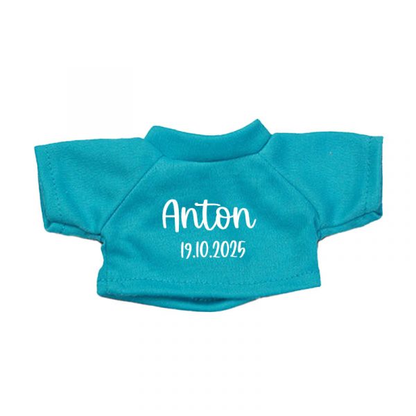 Plüschhase mit personalisiertem T-Shirt – Geschenk zur Geburt – Bild 7