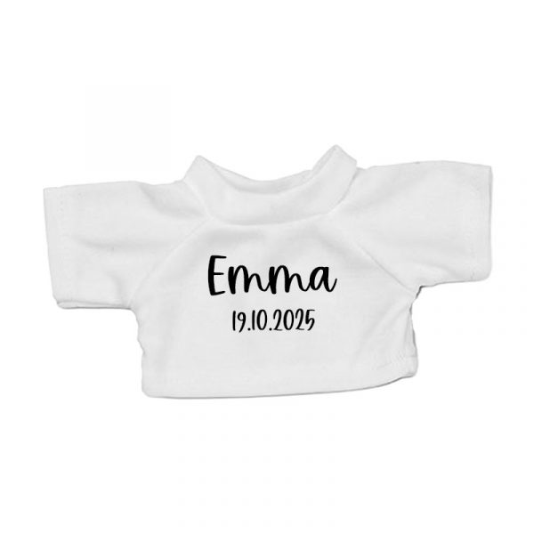 Plüschhase mit personalisiertem T-Shirt – Geschenk zur Geburt – Bild 6