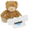 Plüschhund mit personalisiertem T-Shirt – Geschenk zur Einschulung