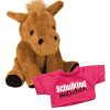 Plüschhund mit personalisiertem T-Shirt – Geschenk zur Einschulung