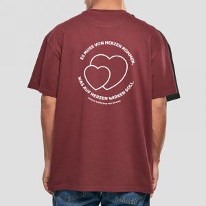 Heavy Oversized Shirt (BY102) mit Goethe-Zitat „Es muss von Herzen kommen, was auf Herzen wirken soll.“ Offizielle Schulkollektion Goethe-Gymnasium Dortmund – stylisch, robust & lässig.
