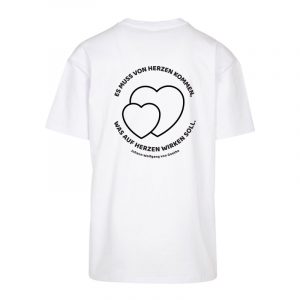 Heavy Oversized Shirt (BY102) mit Goethe-Zitat „Es muss von Herzen kommen, was auf Herzen wirken soll.“ Offizielle Schulkollektion Goethe-Gymnasium Dortmund – stylisch, robust & lässig.