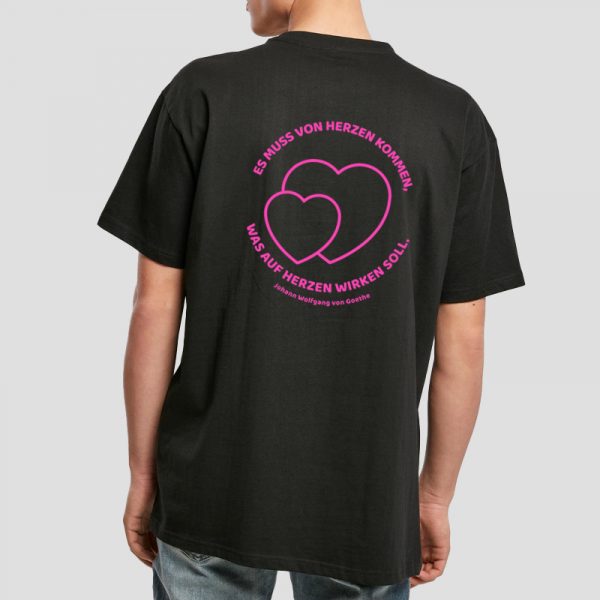Heavy Oversized Shirt „Von Herzen“  Neon Edition – Goethe-Gymnasium Dortmund – Bild 3