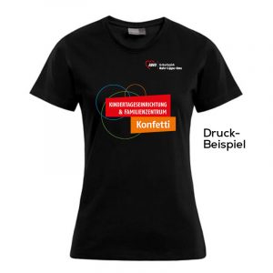 Damen Shirt aus der AWO Ruhr-Lippe-Ems Kollektion mit hochwertigem AWO Design