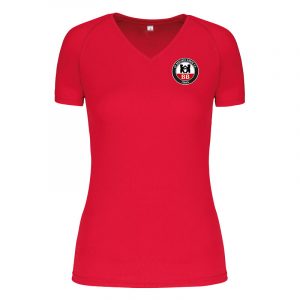 Damen Sportshirt der SV Berliner Bären mit Bärentatze hinten auf der Schulter