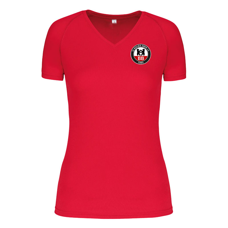 Damen Sportshirt der SV Berliner Bären mit Bärentatze hinten auf der Schulter