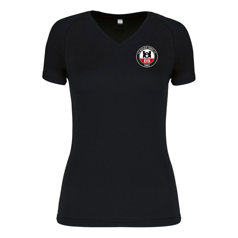 Damen Sportshirt der SV Berliner Bären mit Bärentatze hinten auf der Schulter