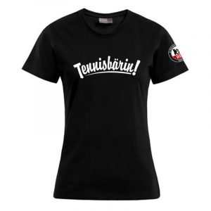 Damen-Shirt der SV Berliner Bären mit „Tennisbärin!“-Print