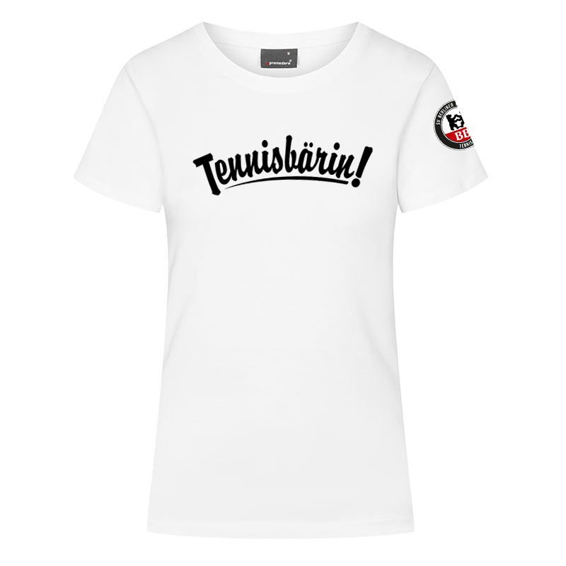 Damen-Shirt der SV Berliner Bären mit „Tennisbärin!“-Print
