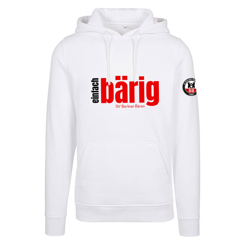 Heavy Hoodie der SV Berliner Bären mit Bärig-Aufdruck