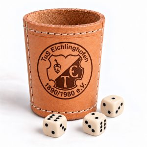 Würfelbecher mit TuS Eichlinghofen Gravur